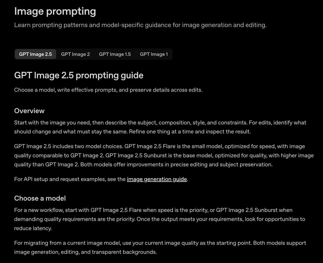 Official OpenAI Prompting Guide for GPT Image 2.5